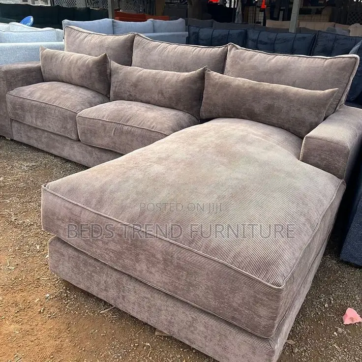 Understated 6 Seater L Sofa Set