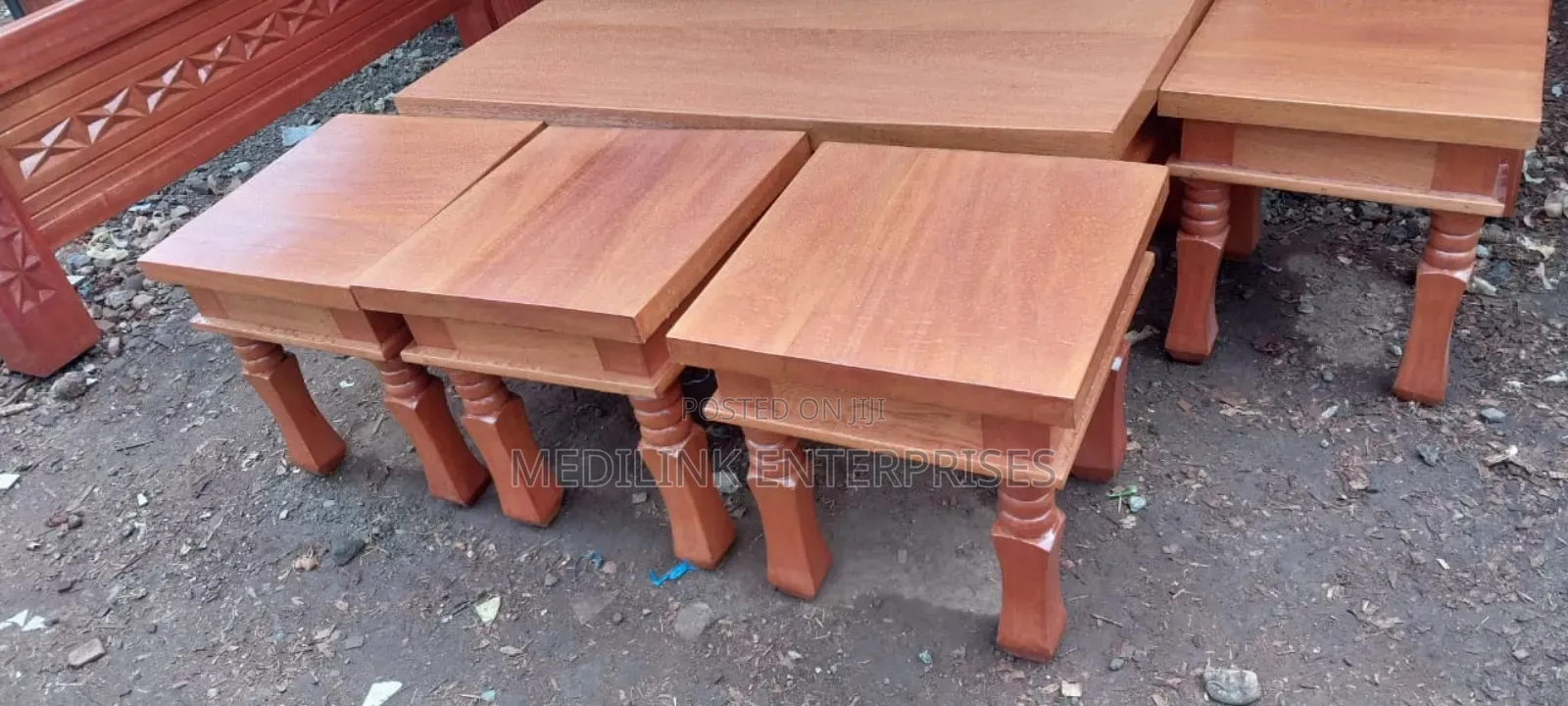 Mahogany Walnut Wooden Coffee Table