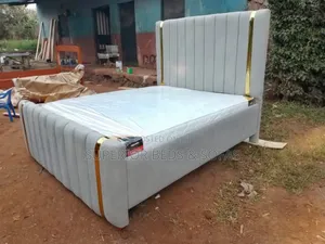 Luxury Grey Gold 5 by 6 Panel Bed
