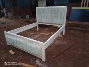 Minimal White Channel Bed