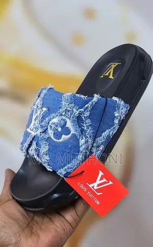 Quality Louis Vuitton Denim Slides Size 40-45