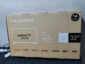 Solarmax 32 Inches Smart Tv, Fhd, Frameless, Bluetooth, Android14