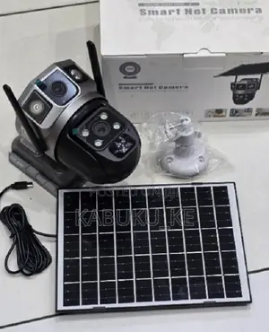 Dual Lens Solar Powered Wifi Cctv Camera