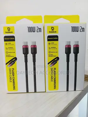This Is a Baseus Cafule 100w Usb-C to Usb-C Cable.