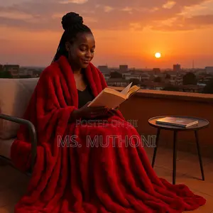 Red Luxurious Soft,Double Layer Faux Furry Bubble Blankets 180*200cm