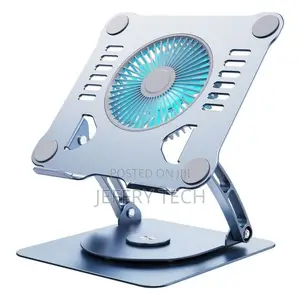 Large Fan Cooling Portable Foldable Tablet Computer Stand
