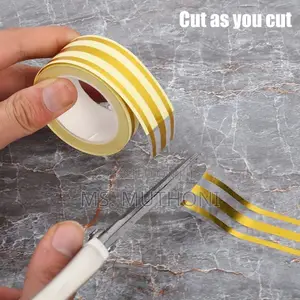 Gold Self-Adhesive Tape Used for Sealing and Decorating Tile Gaps