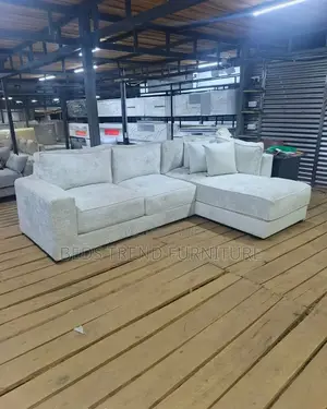 Irresistible White 6 Seater L Sofa