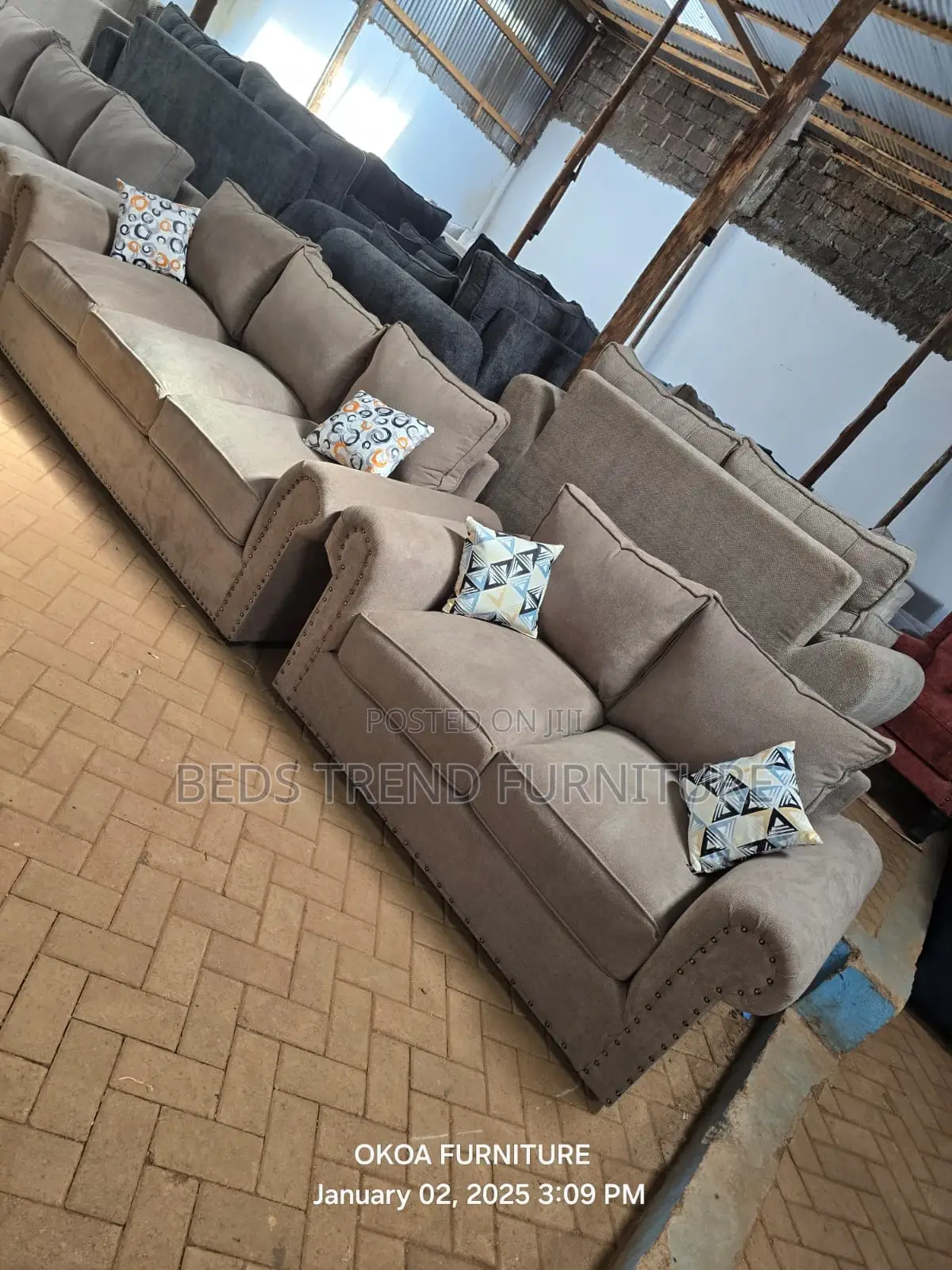 Modern Moody 5 Seater Buffalo Sofa 3,2