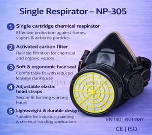 Kseibi Np-305 Single Cartridge Chemical Respirator