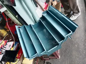 Metallic Empty Toolbox Organizer With 5 Compartment
