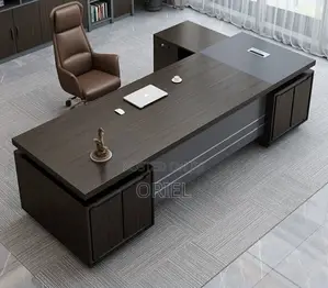 Modern Office Desk : L Shaped Modern Boss Office Executive Desk