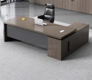 Modern Office Desk : L Shaped Modern Boss Office Executive Desk
