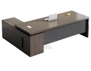 Modern Office Desk : L Shaped Modern Boss Office Executive Desk