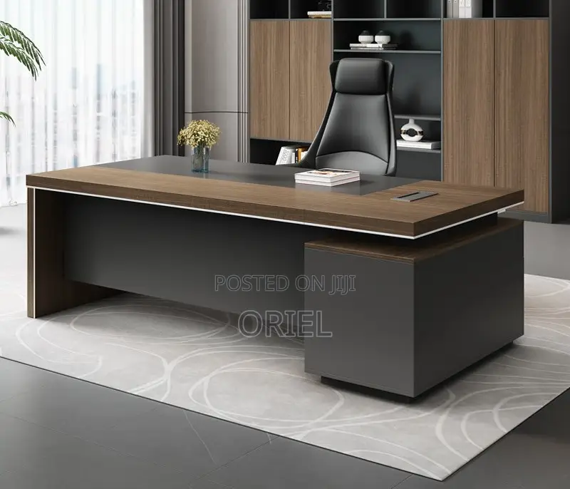 Modern Office Desk : L Shaped Modern Boss Office Executive Desk