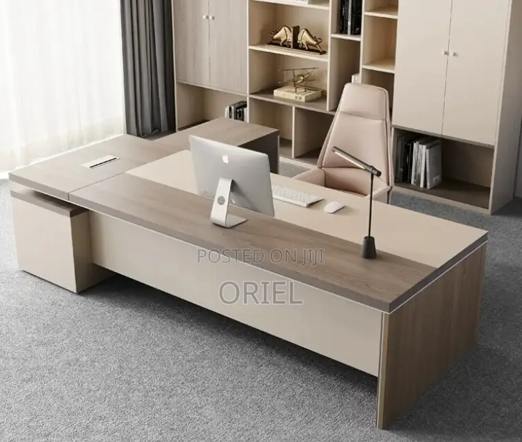 Modern Office Desk : L Shaped Modern Boss Office Executive Desk