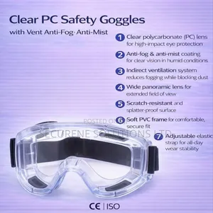 Clear Pc Safety Goggle