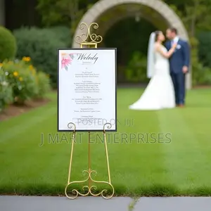 Metal Easel Stand for Sign Gold Heavyduty for Mirror Pictures Wedding