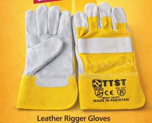 Heavy-duty Construction Rigger Leather Work Gloves
