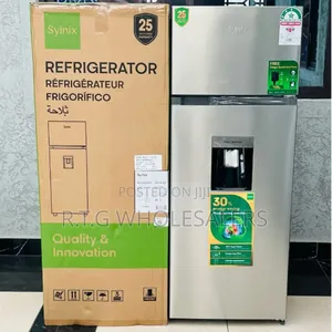 Syinix 210‐Litre Double Door Refrigerator + Water Dispenser