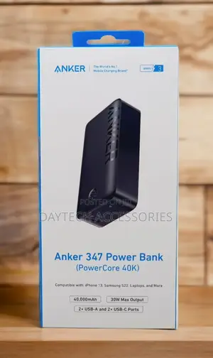 Anker 347 Powerbank 40,000mah - Black