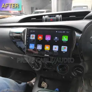 Toyota Hilux Revo 2014+ Fitted With 10 Inch Android Radio Plus Frame