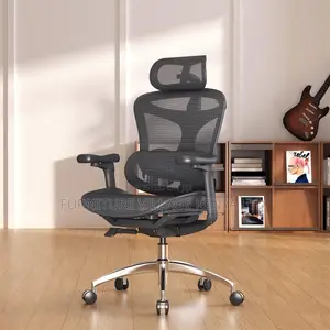 Ergonomic Office Chair With Soft 6d Armrests| Dynamic Lumbar Support