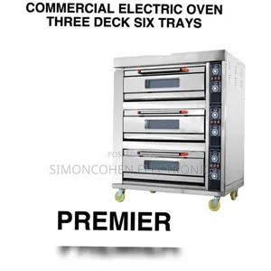 Commercial Electric Oven Three Deck Six Trays