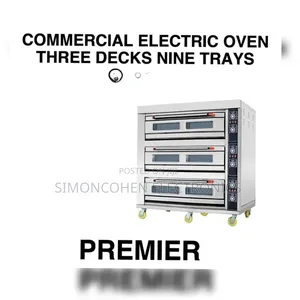 Premier Commercial Electric Oven Three Deck Nine Trays