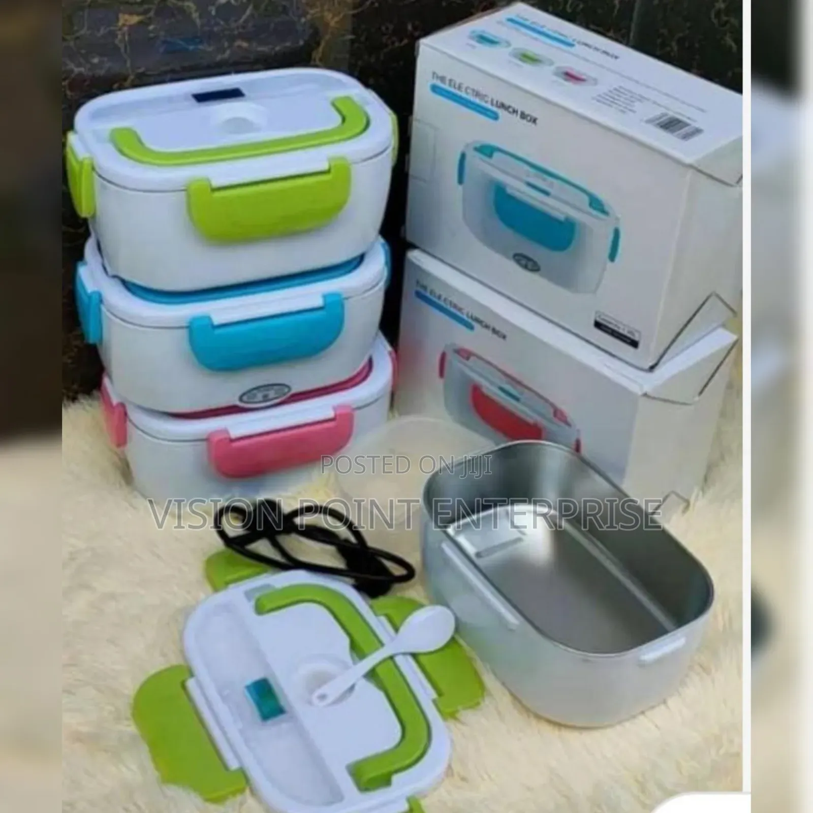 Electric Lunch Box With Silver Liner
