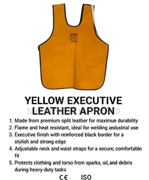 Yellow Executive Leather Apron
