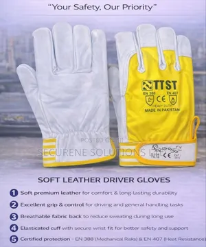 Ttst Brand Leather Driver Gloves, Model G236