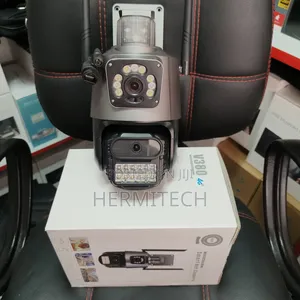 Dual Lens 4g Electric Cameras With Alarm Siren