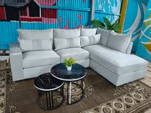 Artificial Cushy 6 Seater L Sofa