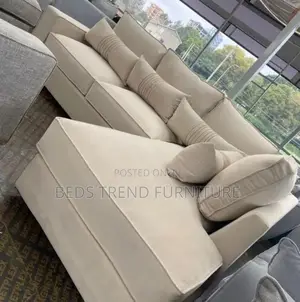 Cool Cushioned 6 Seater L Sofa