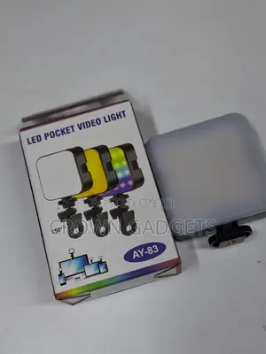 Ay-83 Portable RGB Led Light With Adjustable Clip Mount