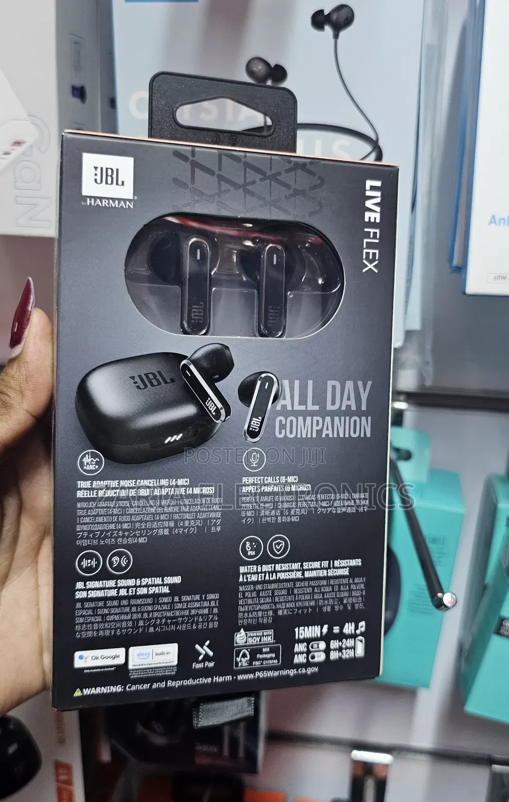 Jbl Live Flex Wireless Earbuds,With Noise Cancellation