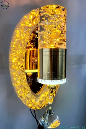 Vintage Modern Crystal Led Wall Bracket Fw2k
