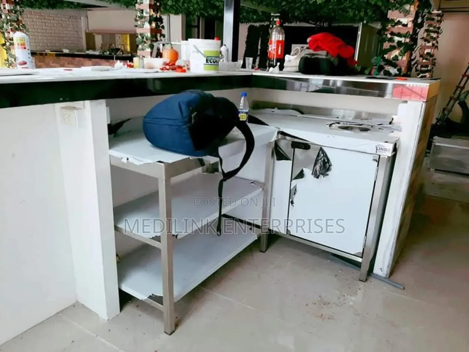 Commercial Kitchen Customized 3-Shelves Working Tables