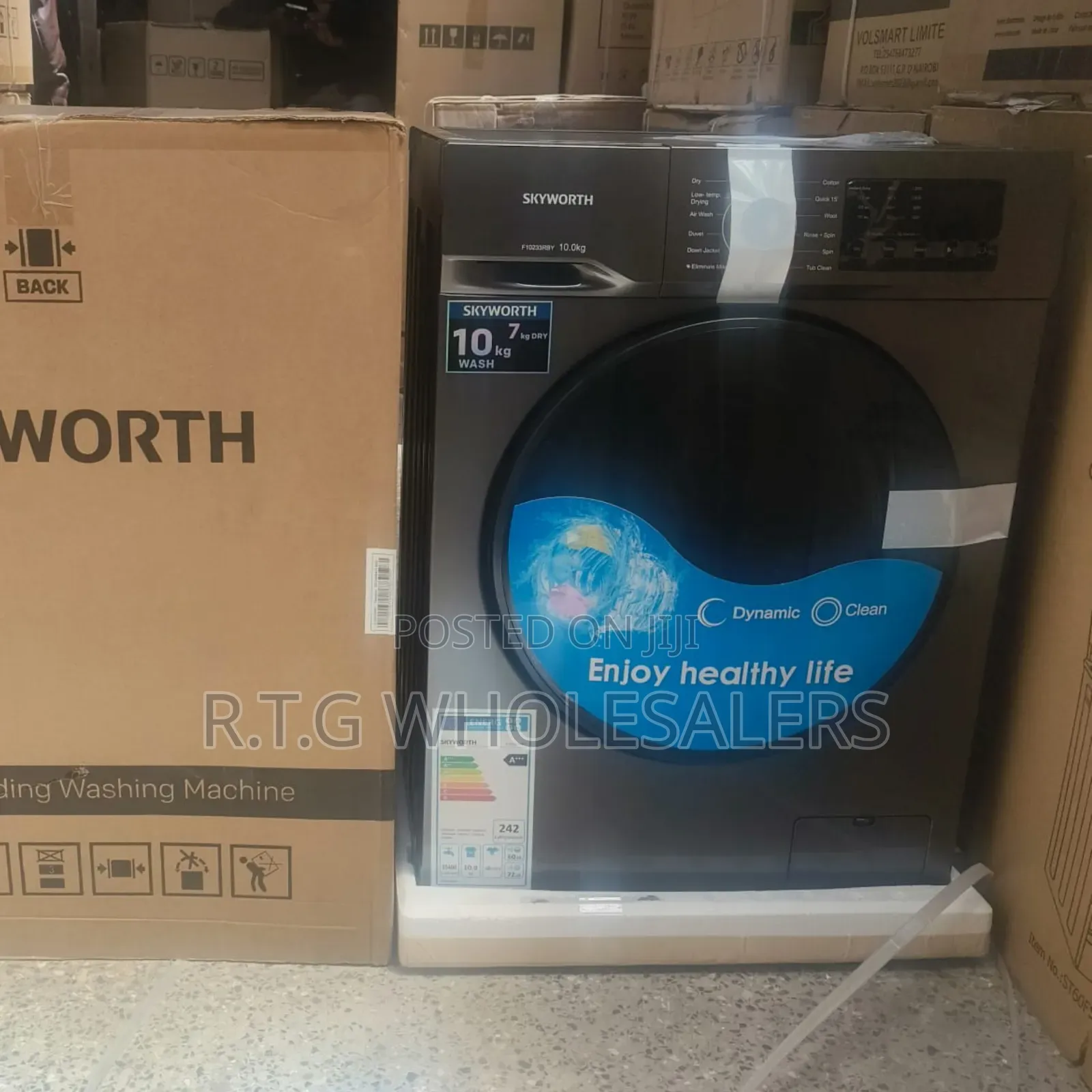 Efficient Skyworth 12 Kg Wash Dry Front Load Washing Machine