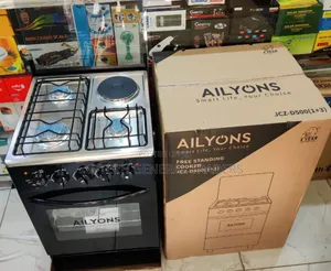 Ailyons 3gas+1hotplate 50*55 Standing Cooker With Electric Oven