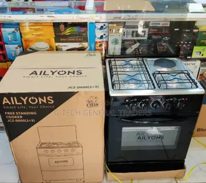 Ailyons 3gas 1hotplate 60*60 Standing Cooker With Electric Oven