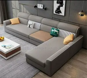 Sophisticated Cushy 6 Seater L Sofa