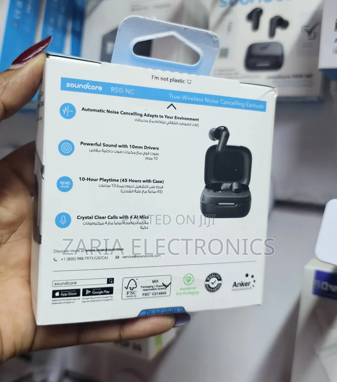 Anker R50i Nc Earbuds,Active Noise Cancelation