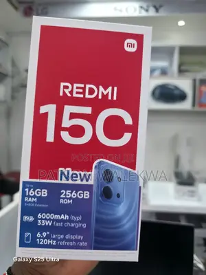 New Xiaomi Redmi 15C 4G 256 GB Black