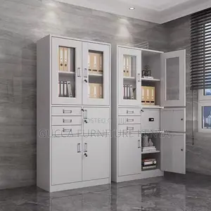 2-door Steel Office Filling Cabinet With Safe