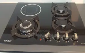 Bolesi Hob 3 Gas Burners +1 Infrared Electric With Gas Sensor