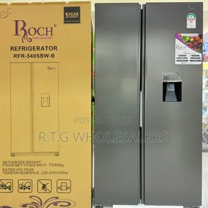 Roch 439 L Side‐By‐Side Refrigerator With Dispenser – Arfr‐540sbw‐B