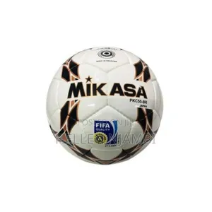 Mikasa Size 5 Soccer Ball Black,Gold White