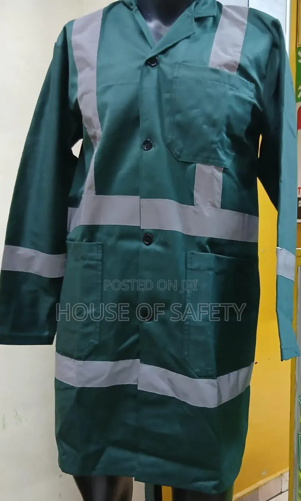 Twill Green Reflect Coats Full Body